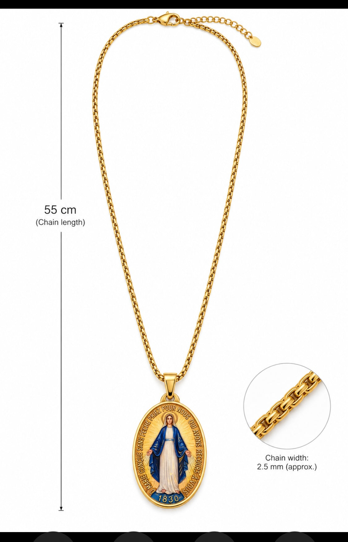 The Virgin Mary Necklace