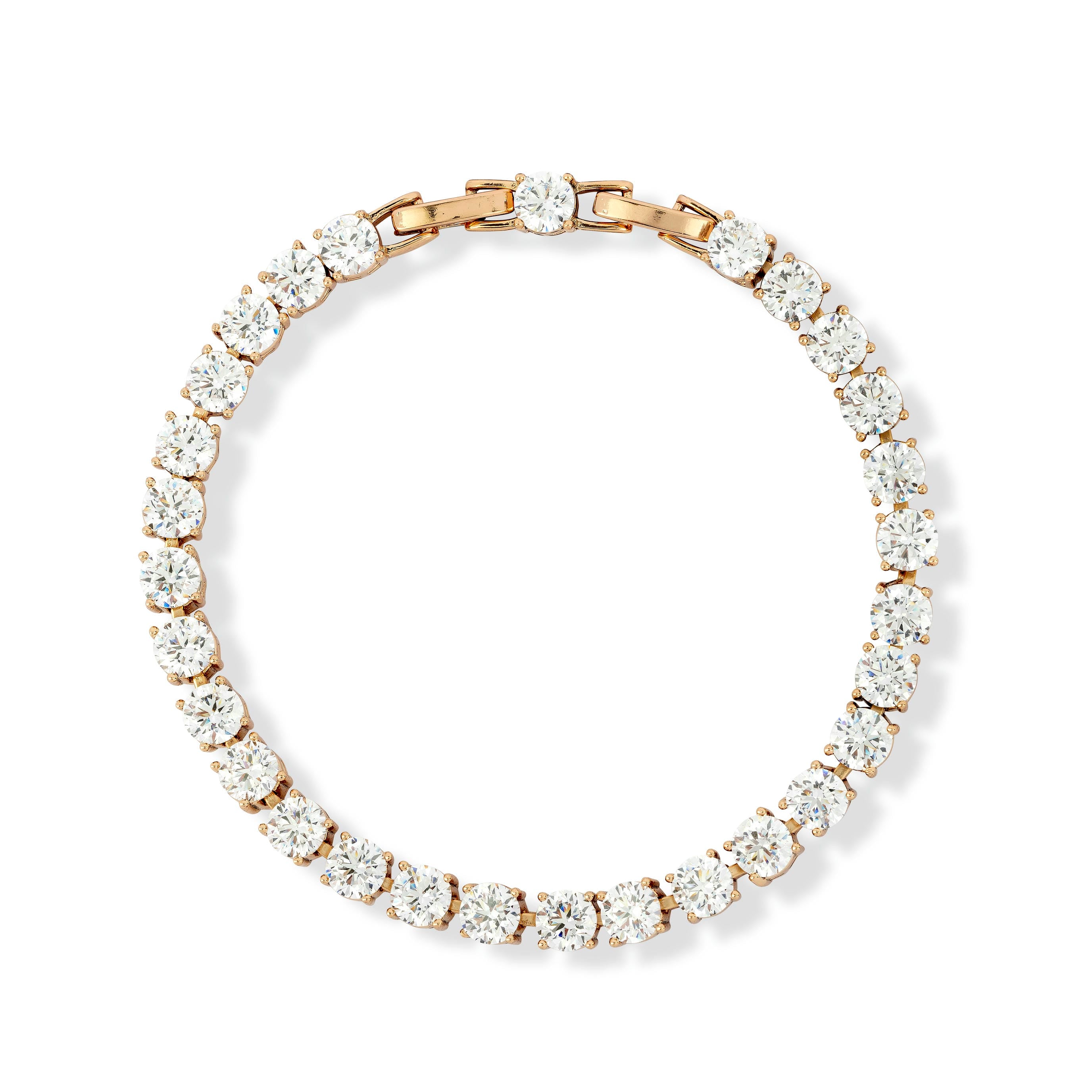 Brilliant Cut Cubic Zirconia Tennis Bracelet - Love & Lilly Jewellery