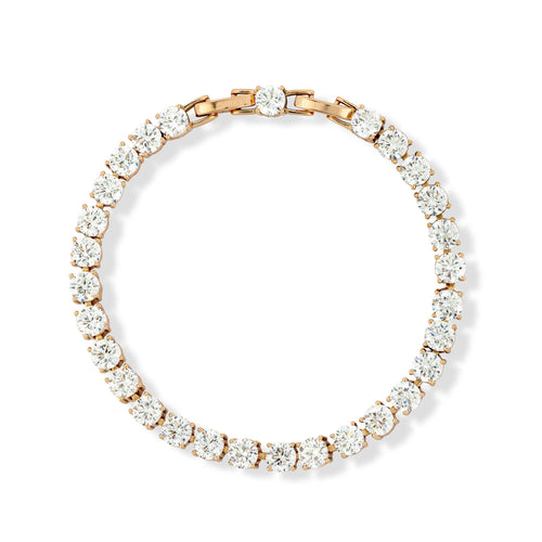 Brilliant Cut Cubic Zirconia Tennis Bracelet - Love & Lilly Jewellery