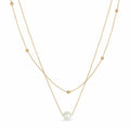 Gold and Pearl Layered Necklace - Love & Lilly Jewellery
