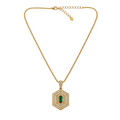 18ct Emerald Green Pendant Necklace