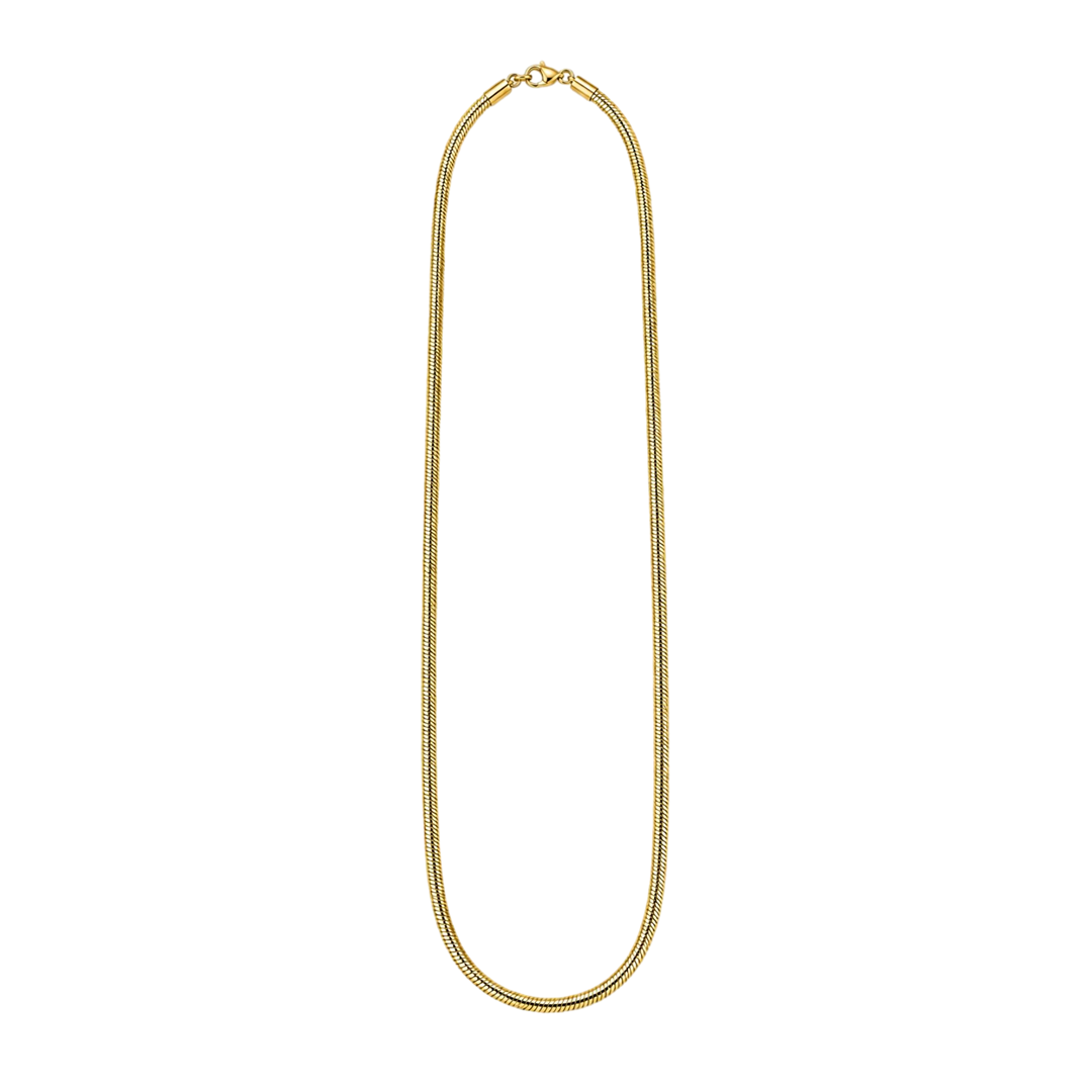 Unisex Gold Toned Snake Chain