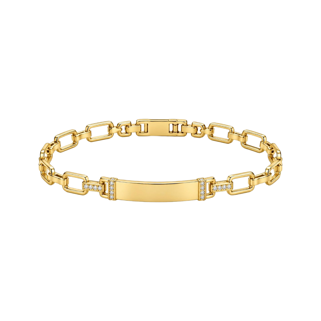 Yellow Gold Identity Bracelet