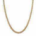 18ct Gold Plated Unisex Curb Chain