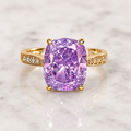 18ct Gold Ring with Lilac Gemstone
