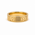 18ct Gold Plated Ripple Ring