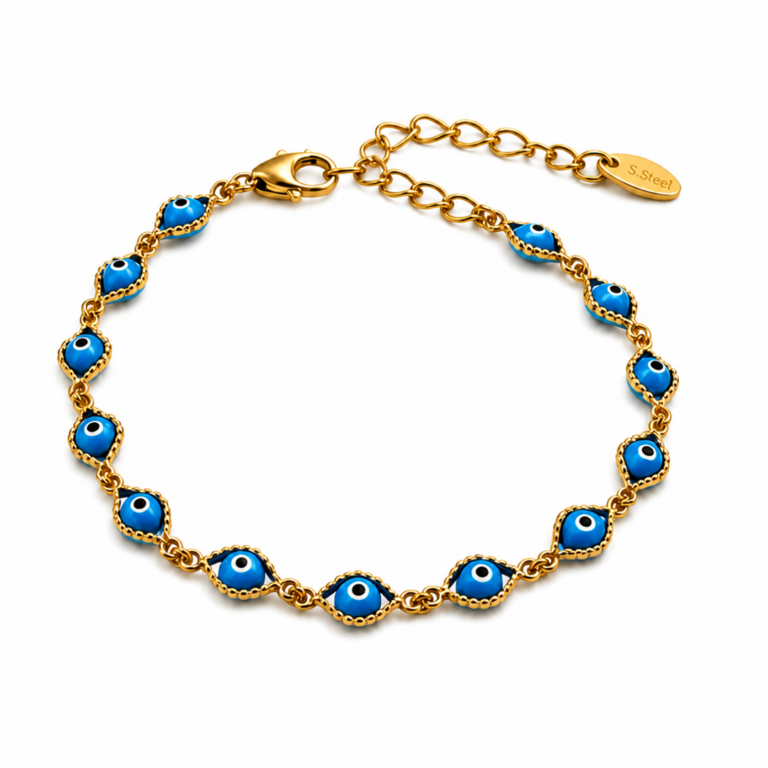 Gold Evil Eye Bracelet