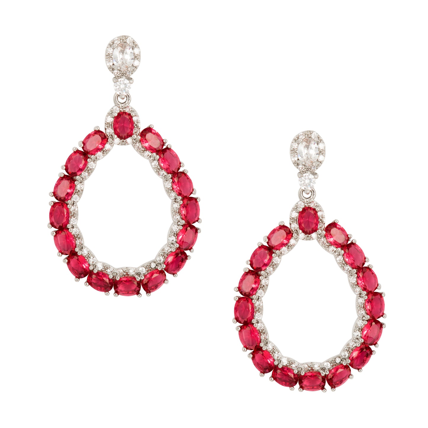Dazzling Crystal Encrusted Drop Earrings - Love & Lilly Jewellery
