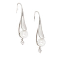 Timeless Pearl Shell and Crystal Drop Earrings - Love & Lilly Jewellery